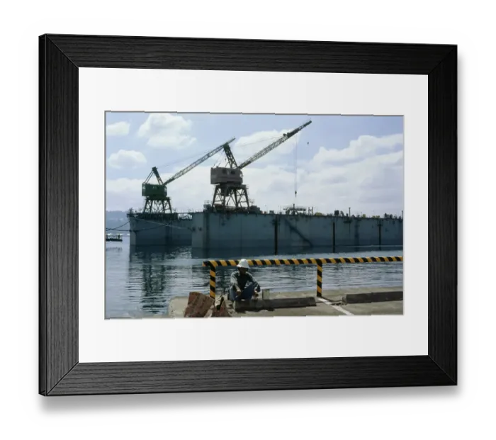 Framed Print : US Naval Ship Repair Facility Framed Print : US Naval Ship Repair Facility