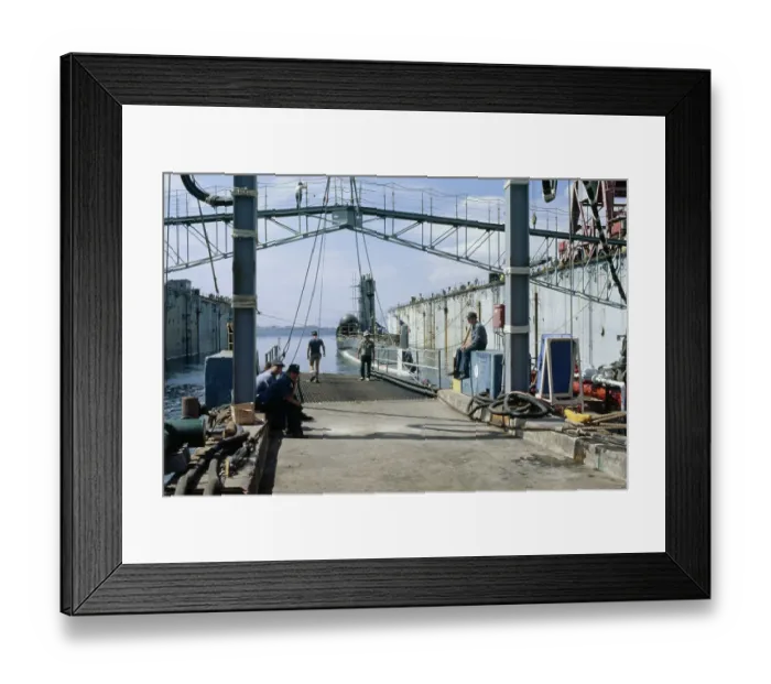 Framed Print : US Naval Ship Repair Facility