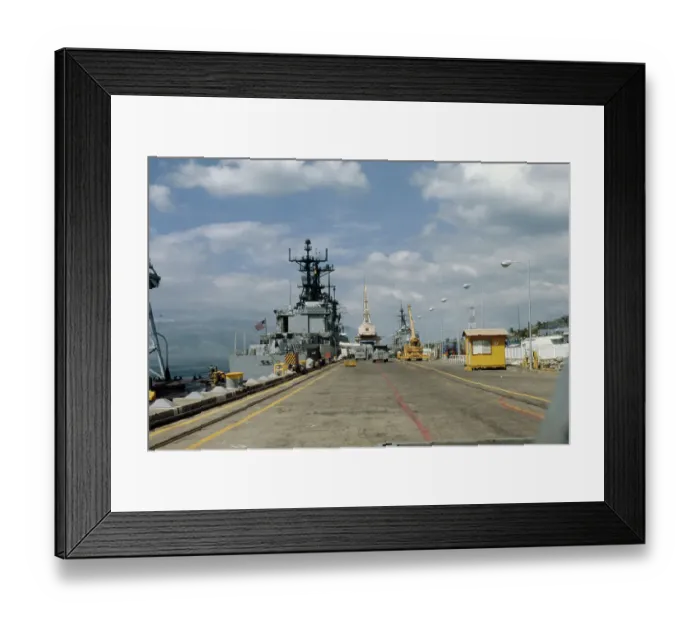 Framed Print : US Naval Ship Repair Facility Framed Print : US Naval Ship Repair Facility