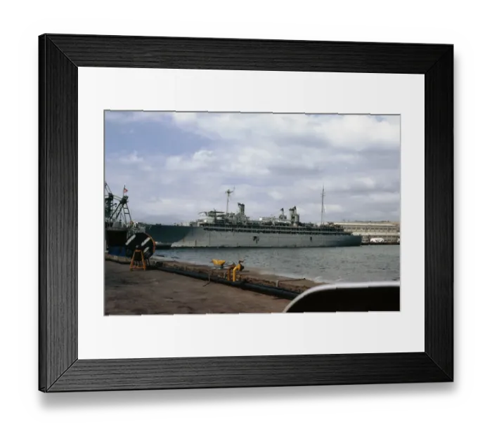 Framed Print : US Naval Ship Repair Facility