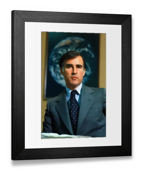 Framed Print : Portrait of Edmund G. Brown Jr Framed Print : Portrait of Edmund G. Brown Jr