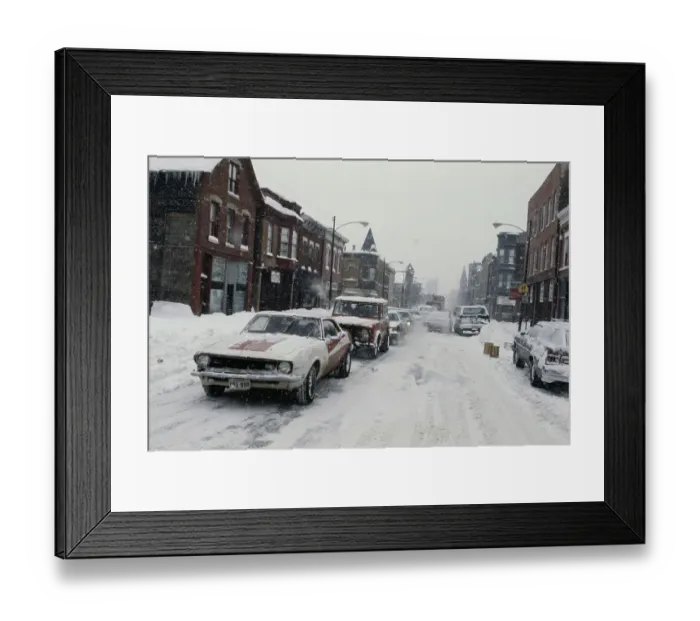 Framed Print : Chicago Blizzard Aftermath