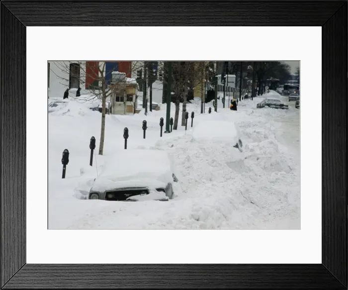Framed Print : Chicago Blizzard Aftermath Framed Print : Chicago Blizzard Aftermath