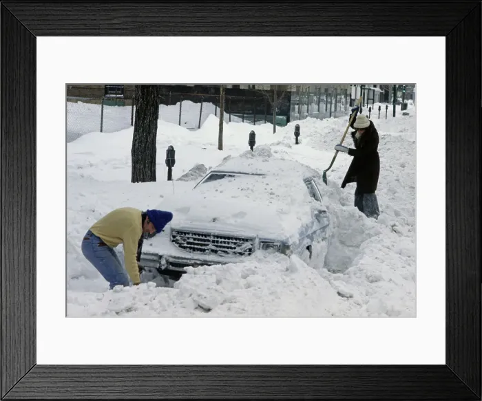 Framed Print : Chicago Blizzard Aftermath Framed Print : Chicago Blizzard Aftermath