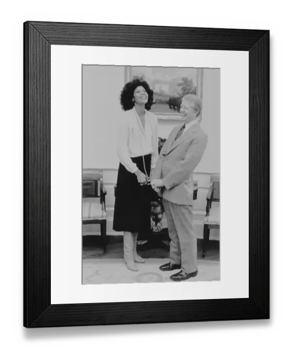 Framed Print : Wilma Rudolph with President Jimmy Carter Framed Print : Wilma Rudolph with President Jimmy Carter