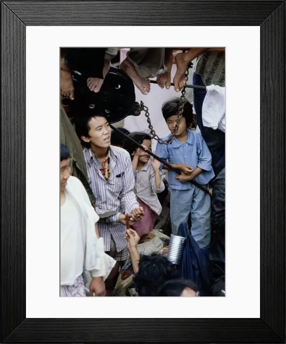Framed Print : Vietnamese Refugees Framed Print : Vietnamese Refugees
