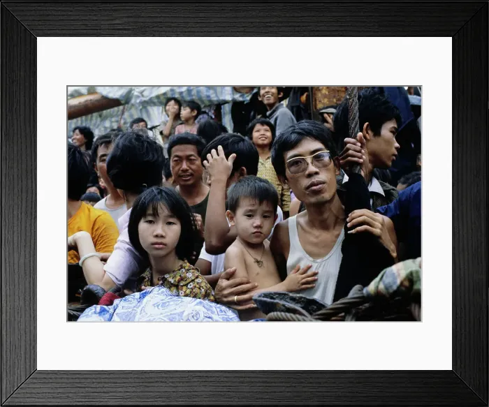 Framed Print : Vietnamese Refugees Framed Print : Vietnamese Refugees