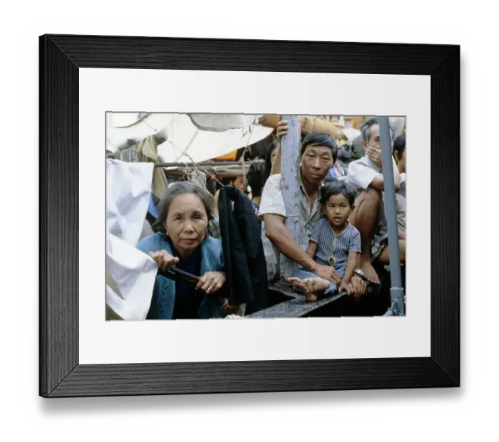 Framed Print : Vietnamese Refugees Framed Print : Vietnamese Refugees
