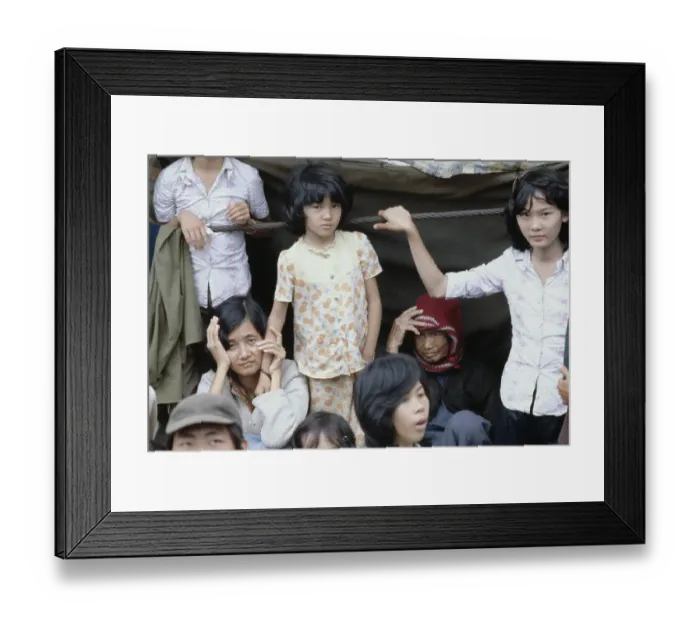 Framed Print : Vietnamese Refugees Framed Print : Vietnamese Refugees