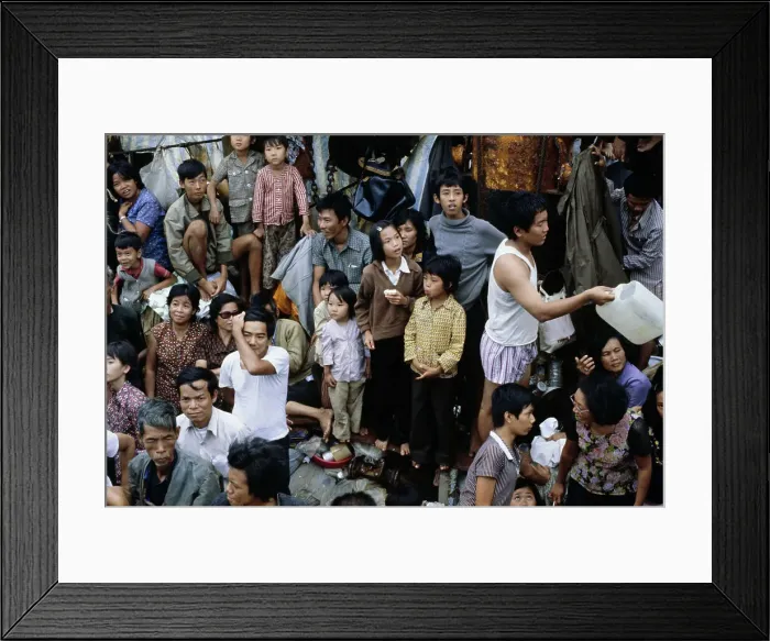 Framed Print : Vietnamese Refugees Framed Print : Vietnamese Refugees