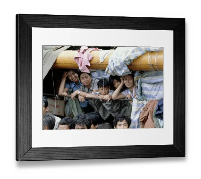 Framed Print : Vietnamese Refugees Framed Print : Vietnamese Refugees