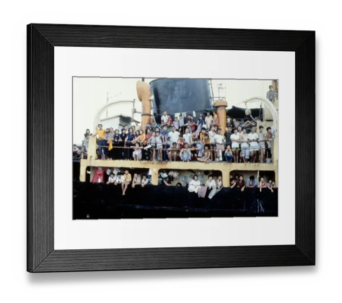 Framed Print : Vietnamese Refugees Framed Print : Vietnamese Refugees