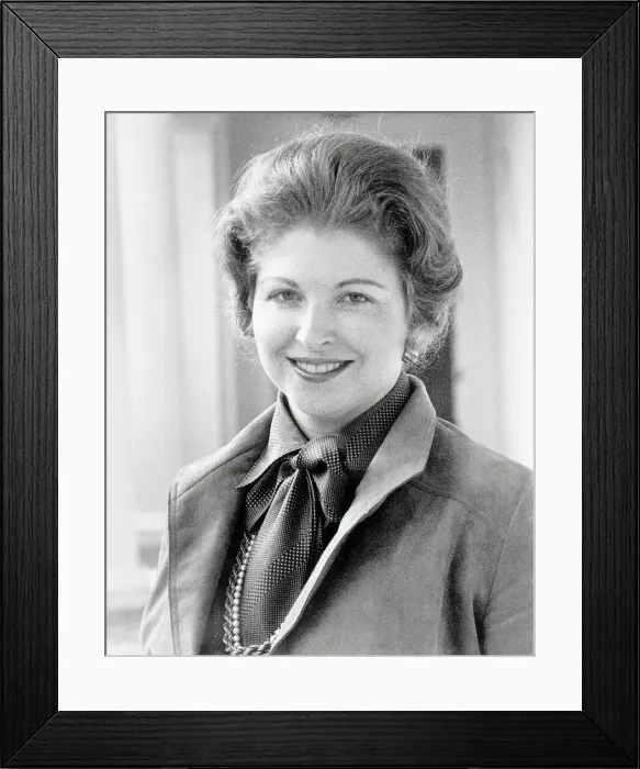 Framed Print : Sarah Weddington Smiling