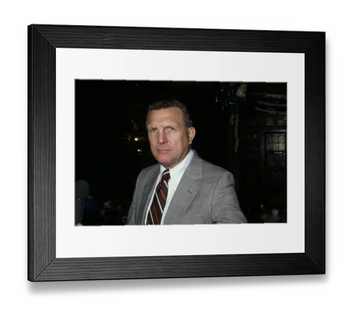 Framed Print : Lou Saban (1921 - 2009), the newly appointed coach of the Army Cadets football team Framed Print : Lou Saban (1921 - 2009), the newly appointed coach of the Army Cadets football team