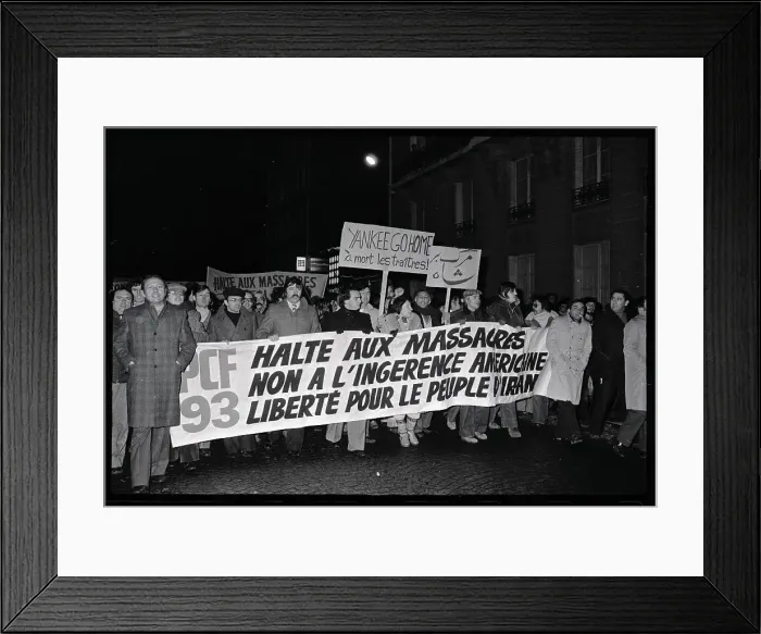 Framed Print : Anti-Shah Protesters Holding Demonstration Framed Print : Anti-Shah Protesters Holding Demonstration