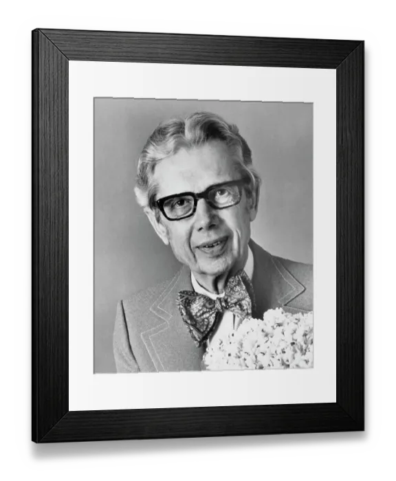 Framed Print : Portrait of Orville Redenbacher Framed Print : Portrait of Orville Redenbacher