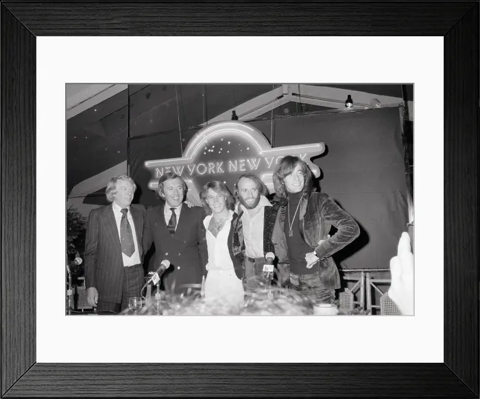 Framed Print : Bee Gee Members at Cocktail Party Framed Print : Bee Gee Members at Cocktail Party