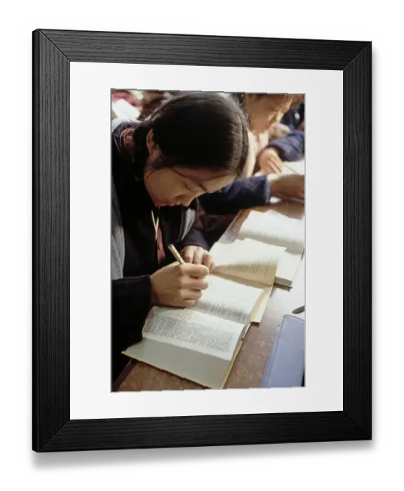 Framed Print : Students In China Framed Print : Students In China