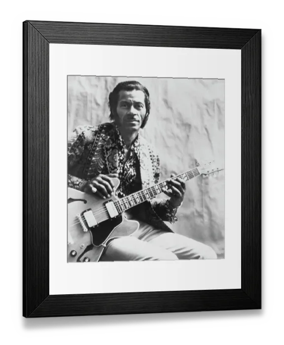Framed Print : Chuck Berry Playing Guitar Framed Print : Chuck Berry Playing Guitar