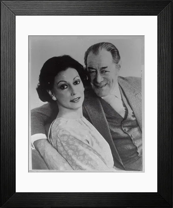 Framed Print : Rex Harrison Sitting with His New Bride Framed Print : Rex Harrison Sitting with His New Bride
