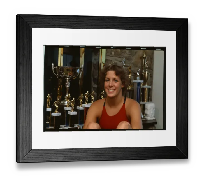 Framed Print : Tracy Caulkins Wearing Red Swim Suit Framed Print : Tracy Caulkins Wearing Red Swim Suit