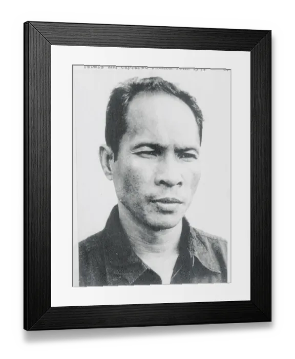 Framed Print : Cambodian Rebel Leader Framed Print : Cambodian Rebel Leader