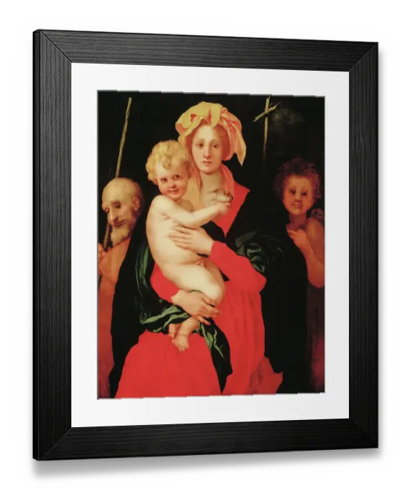 Framed Print : Virgin and Child with St. Joseph and John the Baptist by Pontormo Framed Print : Virgin and Child with St. Joseph and John the Baptist by Pontormo