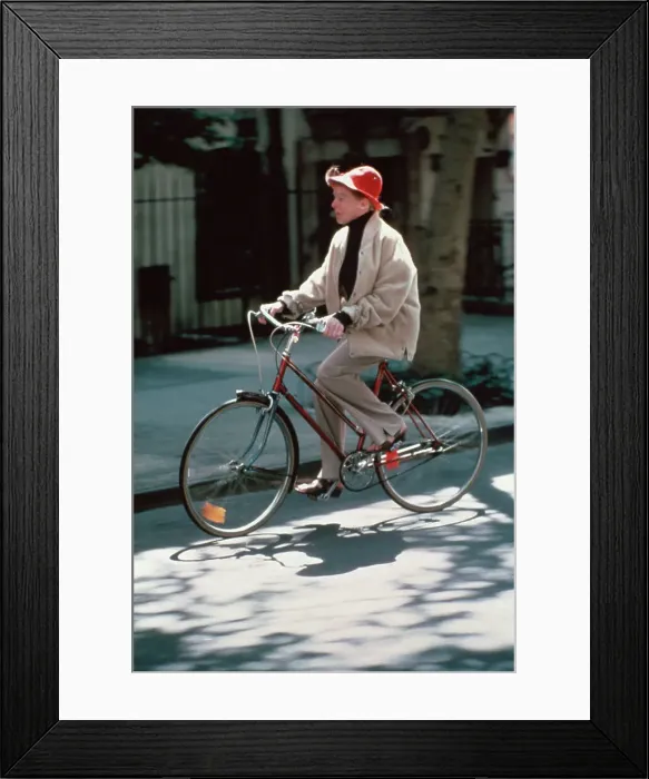 Framed Print : Katharine Hepburn Riding Bicycle Framed Print : Katharine Hepburn Riding Bicycle