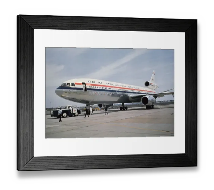 Framed Print : Airplane on Runway