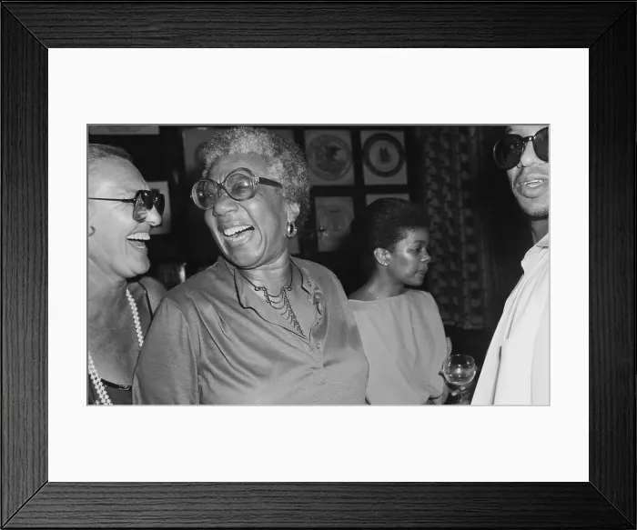 Framed Print : Broadway Producer and Director Vinnette Carroll at Party Framed Print : Broadway Producer and Director Vinnette Carroll at Party
