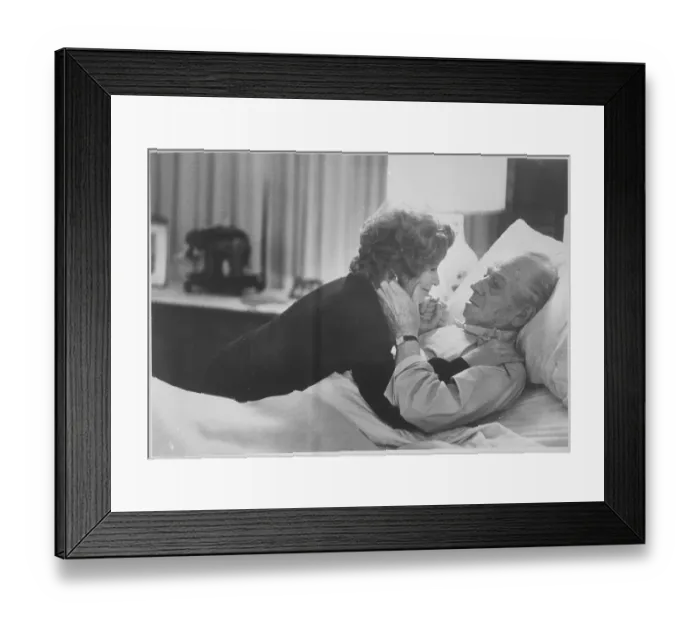Framed Print : Melvyn Douglas and Shirley MacLaine Acting