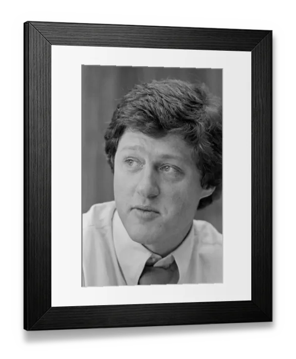 Framed Print : Portrait of Bill Clinton as Governor of Arkansas Framed Print : Portrait of Bill Clinton as Governor of Arkansas