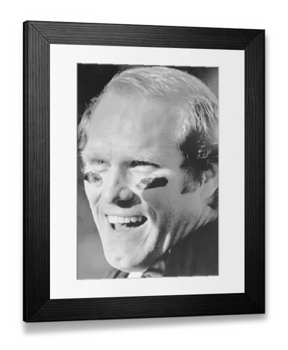 Framed Print : Football Player Terry Bradshaw Smiling on Sidelines Framed Print : Football Player Terry Bradshaw Smiling on Sidelines