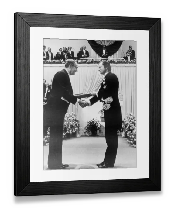 Framed Print : King Gustaf and Company During Nobel Ward Ceremonies Framed Print : King Gustaf and Company During Nobel Ward Ceremonies