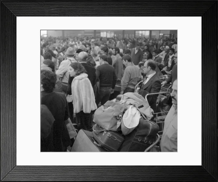 Framed Print : The Iranian Revolution: Westerners Depart Tehran 1978 Framed Print : The Iranian Revolution: Westerners Depart Tehran 1978