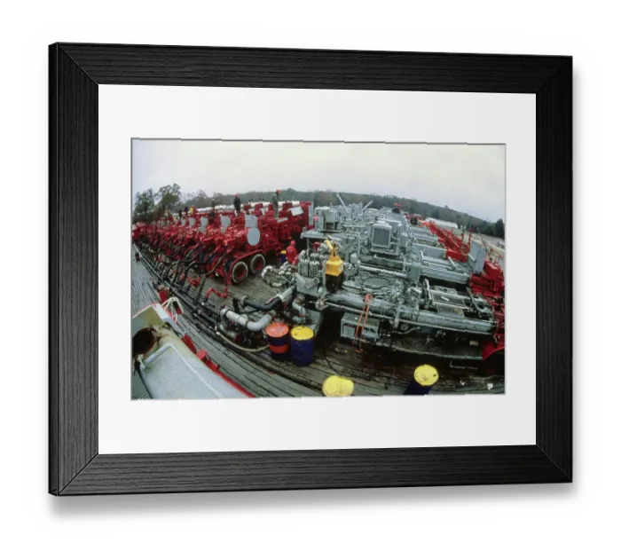 Framed Print : Hydraulic Fracturing