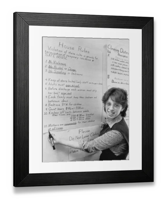 Framed Print : Safe House Coordinator Writing on Blackboard Framed Print : Safe House Coordinator Writing on Blackboard