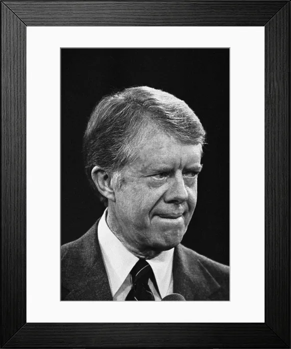 Framed Print : President Carter Holding Press Conference Framed Print : President Carter Holding Press Conference