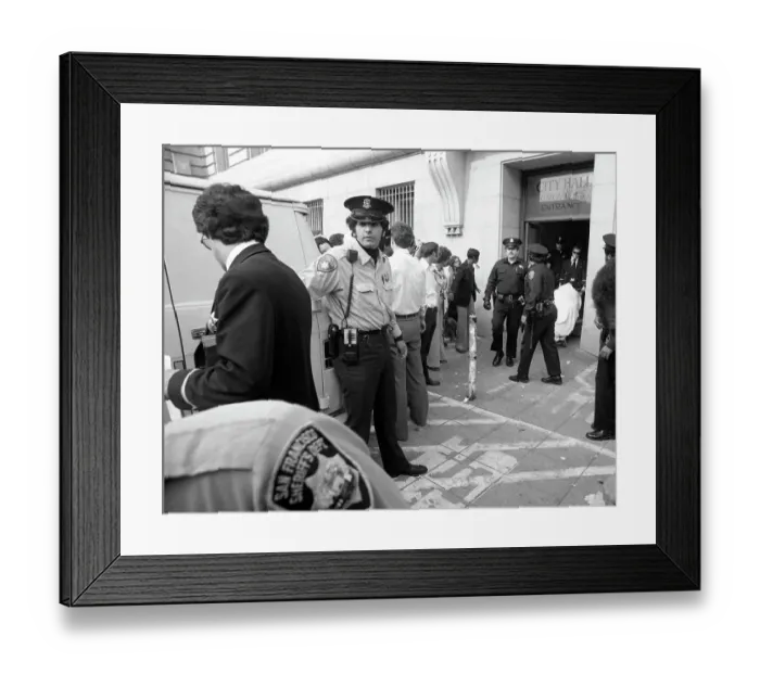 Framed Print : The Body of Harvey Milk Framed Print : The Body of Harvey Milk