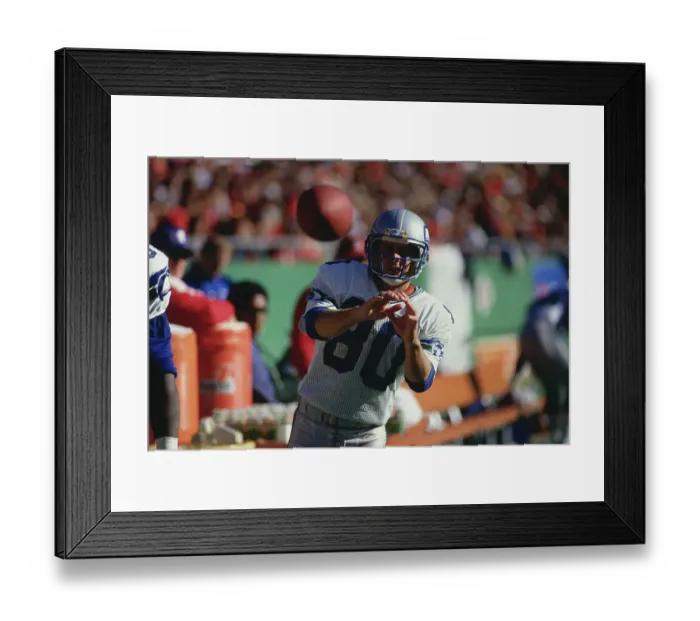 Framed Print : Steve Largent Catching Football Framed Print : Steve Largent Catching Football