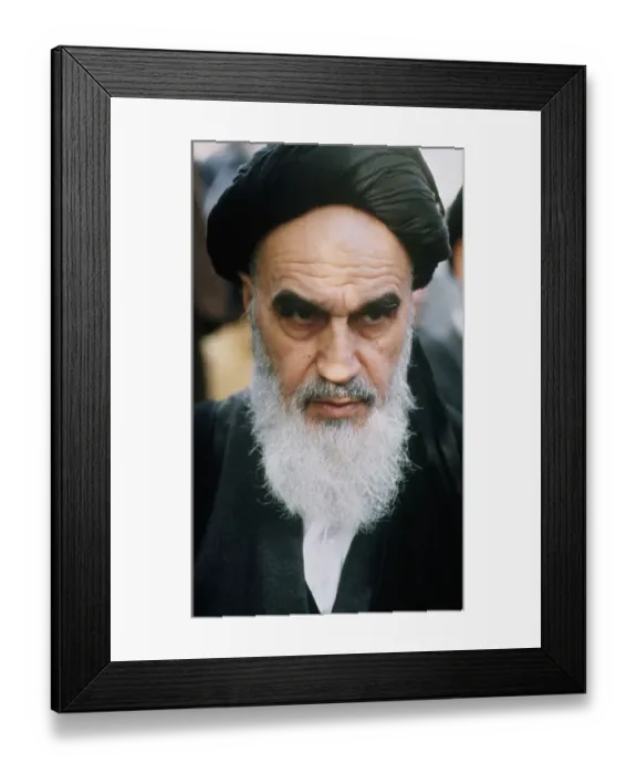 Framed Print : Ayatollah Ruhollah Khomeini