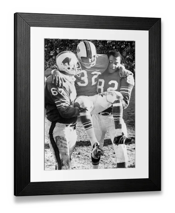 Framed Print : O.J. Simpson Being Carried off the Field by Teammates Framed Print : O.J. Simpson Being Carried off the Field by Teammates