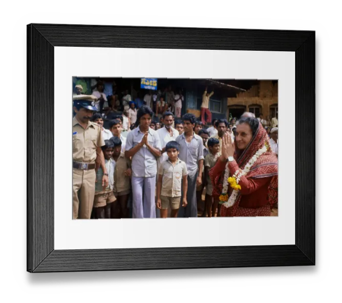 Framed Print : Indira Gandhi Clasping Hands Together Framed Print : Indira Gandhi Clasping Hands Together