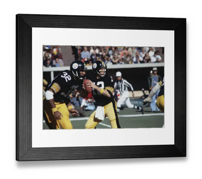 Framed Print : Terry Bradshaw Throwing a Pass Framed Print : Terry Bradshaw Throwing a Pass
