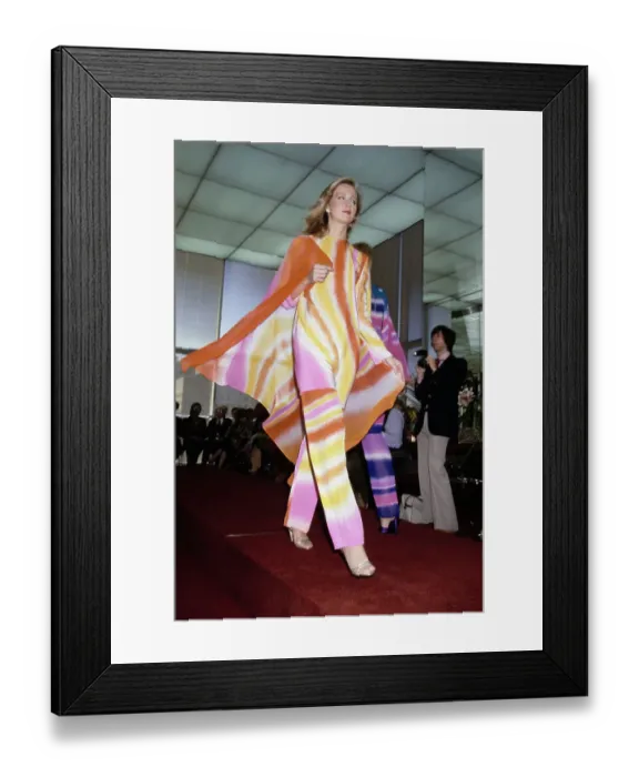 Framed Print : Model In Halston Framed Print : Model In Halston