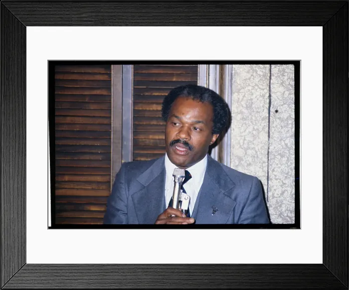 Framed Print : Marion Barry Speaking into Microphone Framed Print : Marion Barry Speaking into Microphone