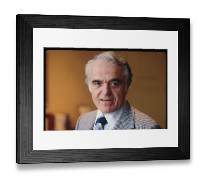 Framed Print : Jack Valenti Speaking Framed Print : Jack Valenti Speaking