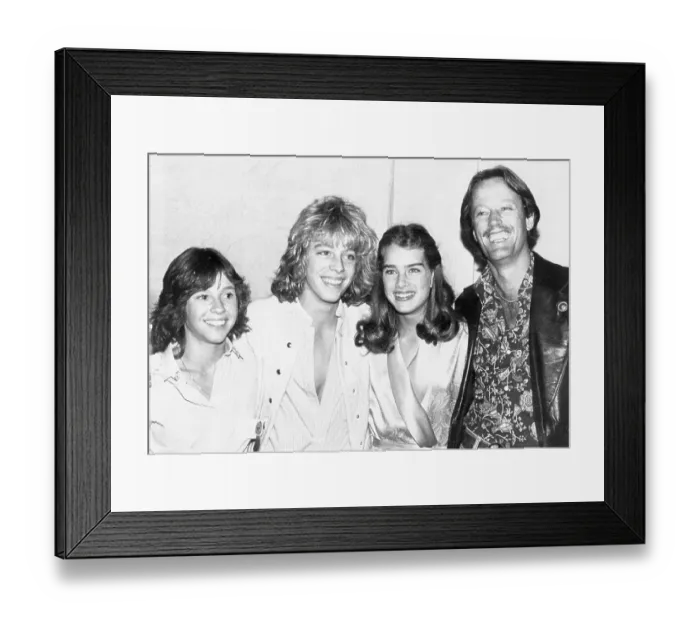 Framed Print : Kristy McNichol, Leif Garrett, Brooke Shields and Peter Fonda Framed Print : Kristy McNichol, Leif Garrett, Brooke Shields and Peter Fonda