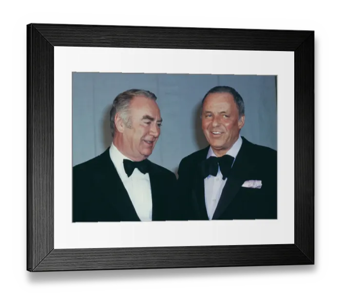 Framed Print : Governor Carey And Frank Sinatra Framed Print : Governor Carey And Frank Sinatra