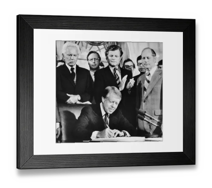 Framed Print : President Carter Signing Bill Framed Print : President Carter Signing Bill